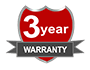 3 year warranty